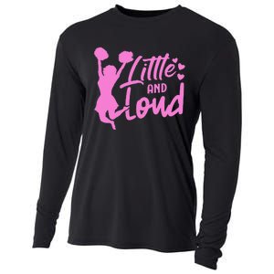 Cheer Cute Cheerleader Little And Loud Cheerleading Cooling Performance Long Sleeve Crew