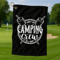 Camping Crew Golf Towel