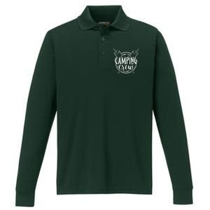 Camping Crew Performance Long Sleeve Polo