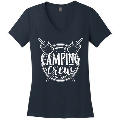 Camping Crew Women's V-Neck T-Shirt