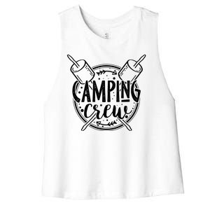 Camping Crew Women's Racerback Cropped Tank