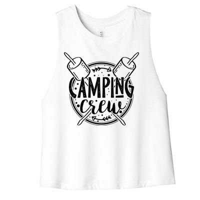 Camping Crew Women's Racerback Cropped Tank