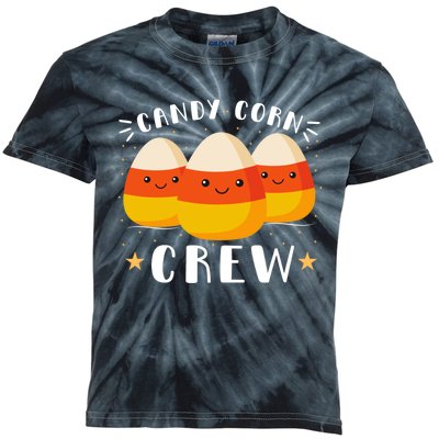 Candy Corn Crew Halloween Kids Tie-Dye T-Shirt