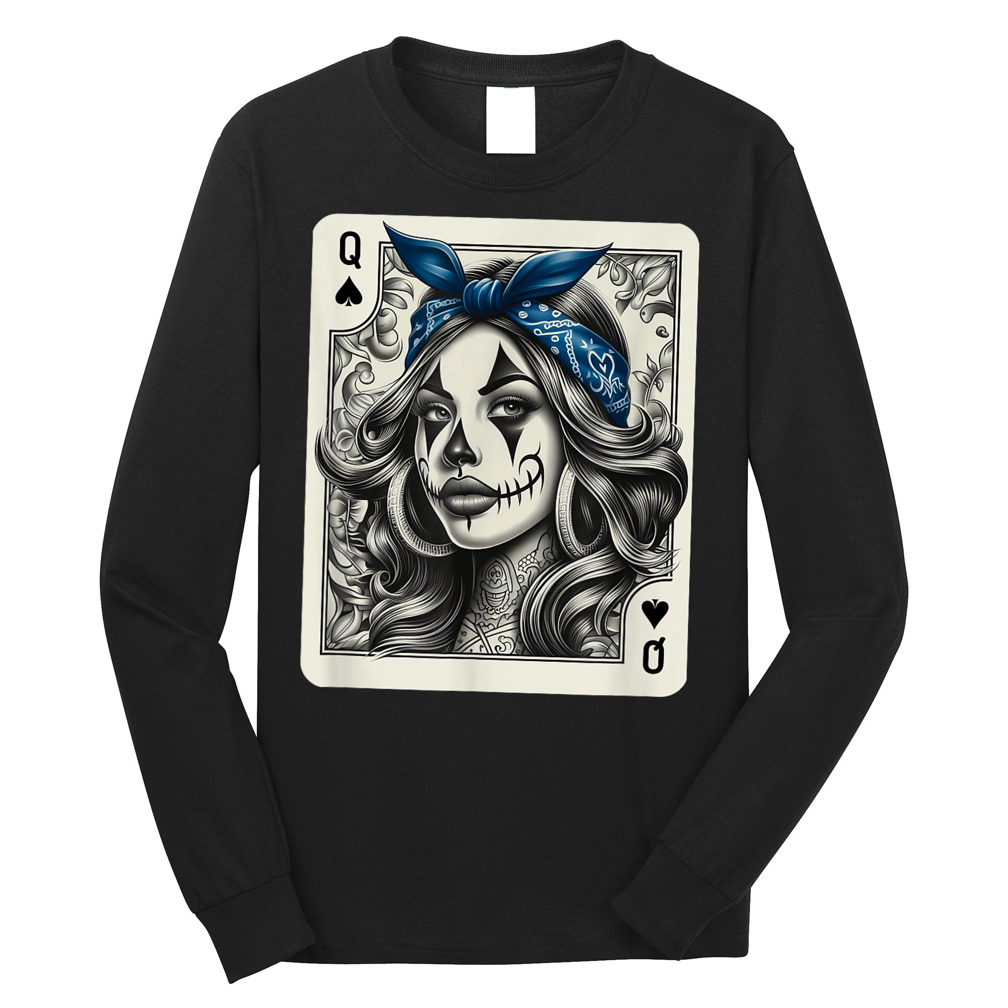 Chicana Chicano Camisa Cute Chicano Tattoo Art Clown Long Sleeve Shirt