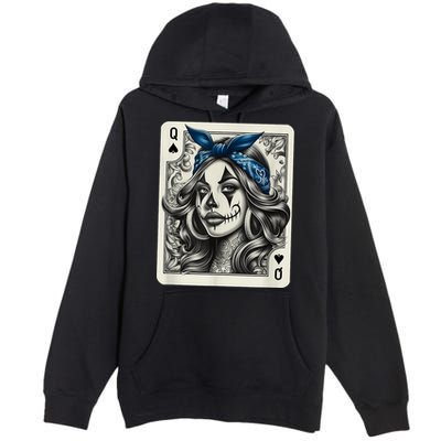 Chicana Chicano Camisa Cute Chicano Tattoo Art Clown Premium Pullover Hoodie
