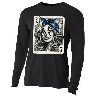 Chicana Chicano Camisa Cute Chicano Tattoo Art Clown Cooling Performance Long Sleeve Crew