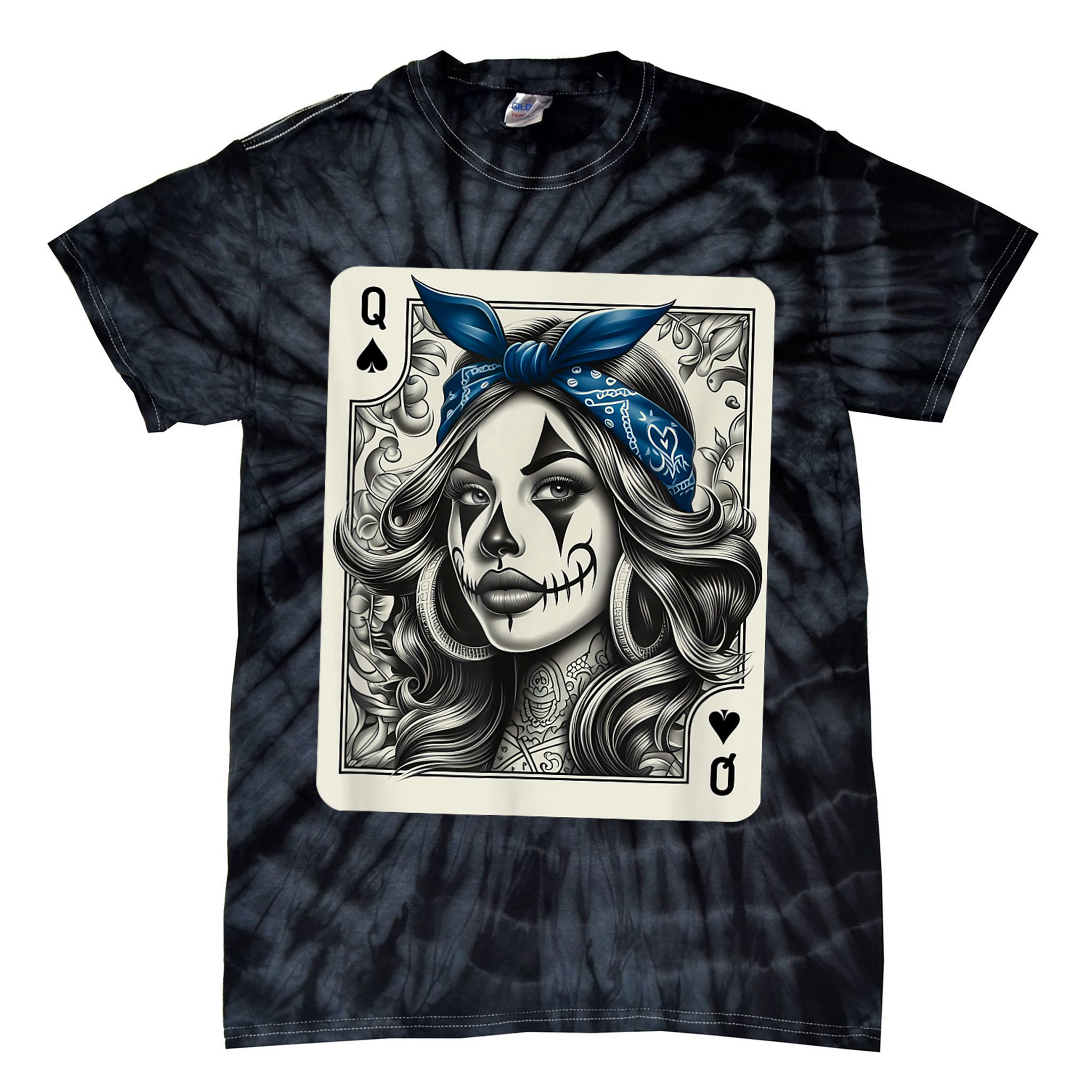 Chicana Chicano Camisa Cute Chicano Tattoo Art Clown Tie-Dye T-Shirt