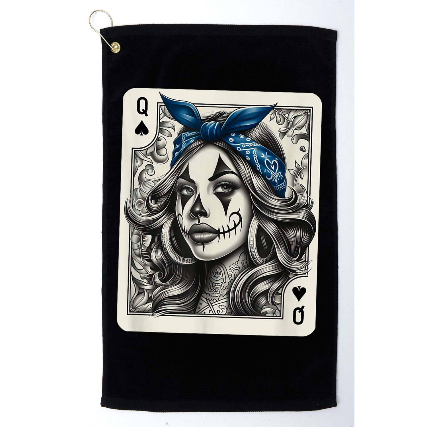 Chicana Chicano Camisa Cute Chicano Tattoo Art Clown Golf Towel