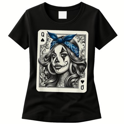Chicana Chicano Camisa Cute Chicano Tattoo Art Clown Womens T-Shirt