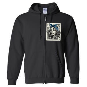 Chicana Chicano Camisa Cute Chicano Tattoo Art Clown Full Zip Hoodie