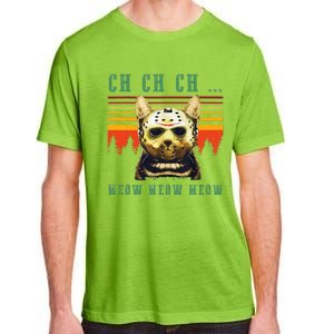 Ch Ch Ch Meow Meow Scary Friday Costume Halloween Cat Adult ChromaSoft Performance T-Shirt