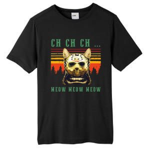 Ch Ch Ch Meow Meow Scary Friday Costume Halloween Cat Tall Fusion ChromaSoft Performance T-Shirt