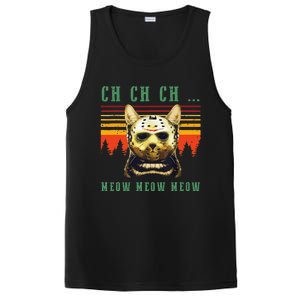 Ch Ch Ch Meow Meow Scary Friday Costume Halloween Cat PosiCharge Competitor Tank