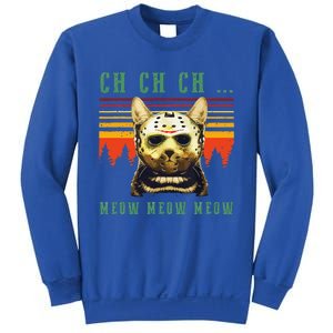 Ch Ch Ch Meow Meow Scary Friday Costume Halloween Cat Sweatshirt