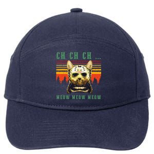 Ch Ch Ch Meow Meow Scary Friday Costume Halloween Cat 7-Panel Snapback Hat