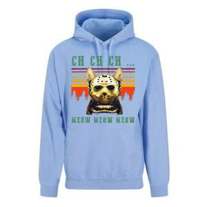 Ch Ch Ch Meow Meow Scary Friday Costume Halloween Cat Unisex Surf Hoodie