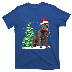 Cane Corso Christmas Tree Lights Santa Dog Xmas Funny Gift Boys Gift T-Shirt