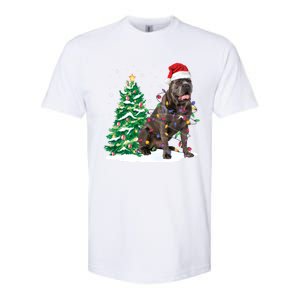 Cane Corso Christmas Tree Lights Santa Dog Xmas Funny Gift Boys Gift Softstyle CVC T-Shirt