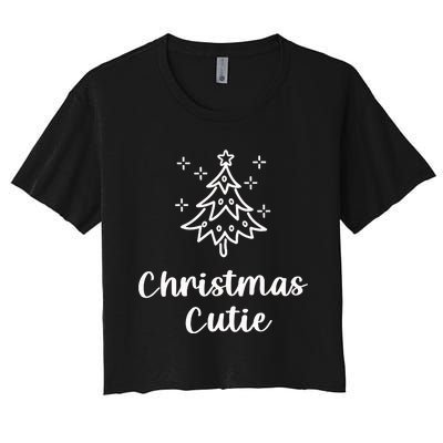 Christmas Cutie Women's Crop Top Tee