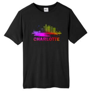 Colorful Charlotte Cityscape Souvenir Charlotte Skyline Tall Fusion ChromaSoft Performance T-Shirt