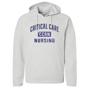 Ccrn Critical Care Nurse Icu Intensive Care Nursing Performance Fleece Hoodie