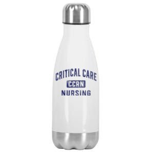 Ccrn Critical Care Nurse Icu Intensive Care Nursing Stainless Steel Insulated Water Bottle