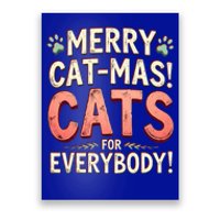 Catmas Cheer Cats For Everybody Xmas Santa Gift Poster