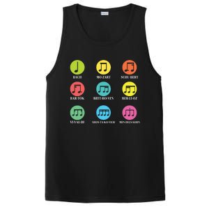 Classic Composers Classical Music Musical Notes PosiCharge Competitor Tank