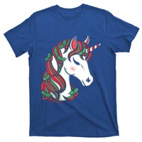 Cute Candy Cane Unicorn Christmas Matching Top Gift T-Shirt