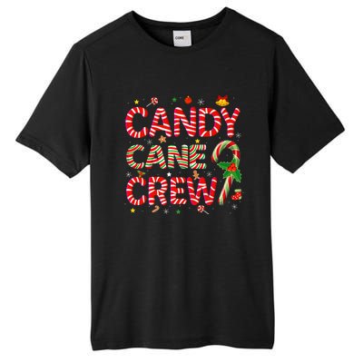 Candy Cane Crew Funny Christmas Candy Lover Xmas Pajamas Tall Fusion ChromaSoft Performance T-Shirt