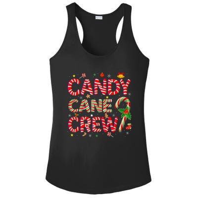 Candy Cane Crew Funny Christmas Candy Lover Xmas Pajamas Ladies PosiCharge Competitor Racerback Tank