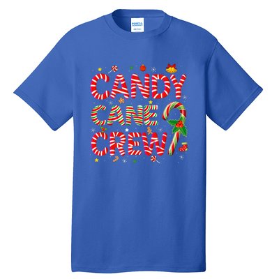 Candy Cane Crew Funny Christmas Candy Lover Xmas Pajamas Tall T-Shirt