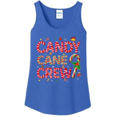 Candy Cane Crew Funny Christmas Candy Lover Xmas Pajamas Ladies Essential Tank