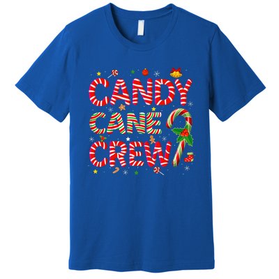 Candy Cane Crew Funny Christmas Candy Lover Xmas Pajamas Premium T-Shirt