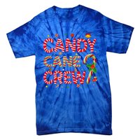 Candy Cane Crew Funny Christmas Candy Lover Xmas Pajamas Tie-Dye T-Shirt