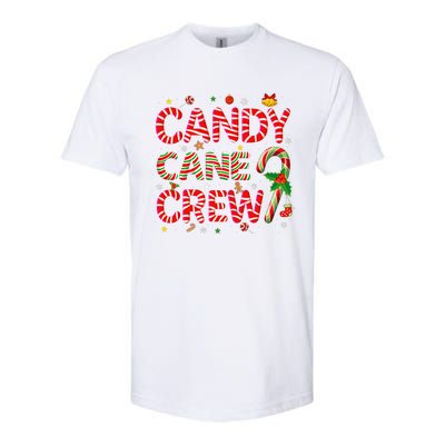 Candy Cane Crew Funny Christmas Candy Lover Xmas Pajamas Softstyle CVC T-Shirt