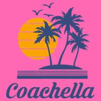 C.O.A.C.H.E.L.L.A California Ca City Beach Tourist Stripe Pom Pom Beanie