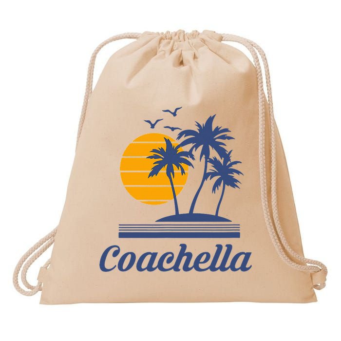 C.O.A.C.H.E.L.L.A California Ca City Beach Tourist Drawstring Bag