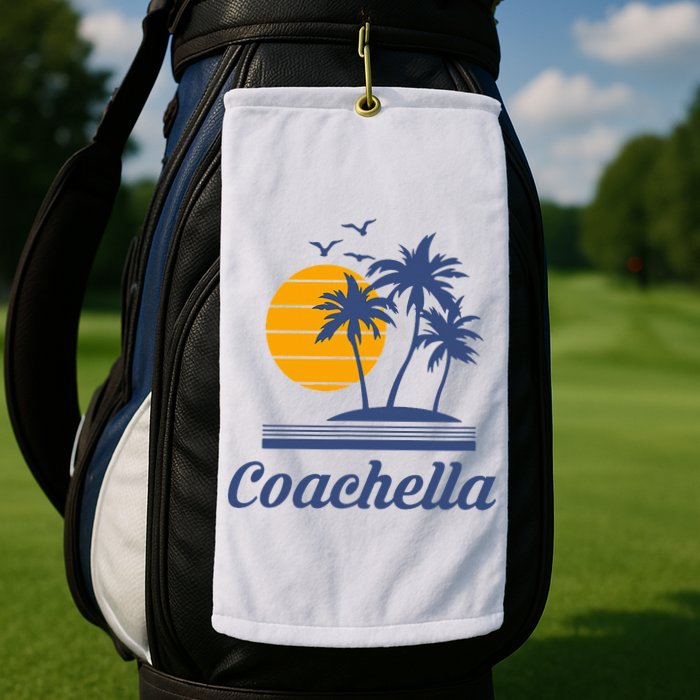 C.O.A.C.H.E.L.L.A California Ca City Beach Tourist Golf Towel