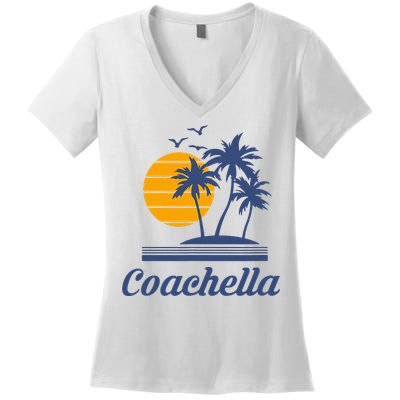 C.O.A.C.H.E.L.L.A California Ca City Beach Tourist Women's V-Neck T-Shirt