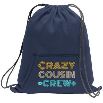 Crazy Cousin Crew Sweatshirt Cinch Pack Bag