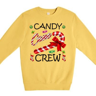 Candy Cane Crew Premium Crewneck Sweatshirt