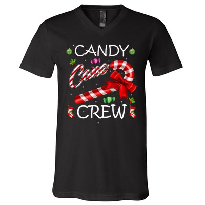 Candy Cane Crew V-Neck T-Shirt