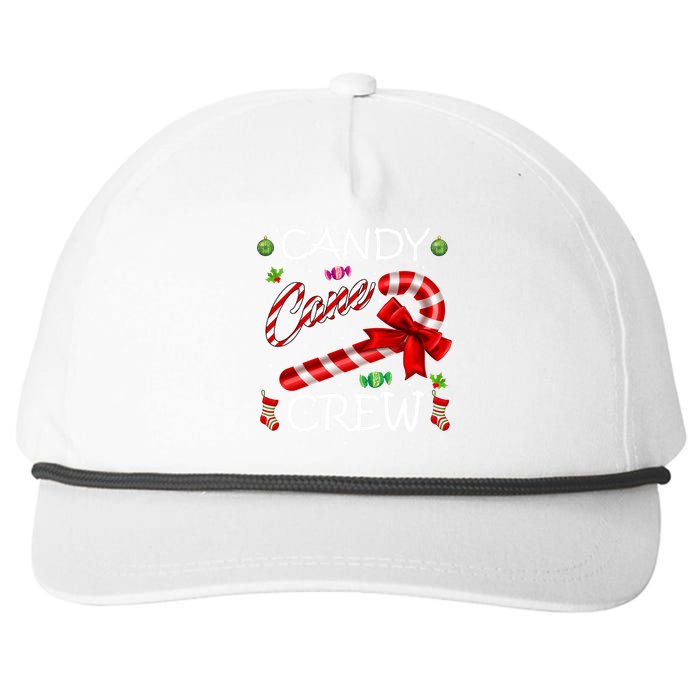 Candy Cane Crew Snapback Five-Panel Rope Hat