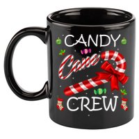 Candy Cane Crew 11oz C Handle Ceramic Mug