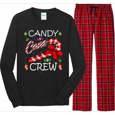 Candy Cane Crew Long Sleeve Pajama Set