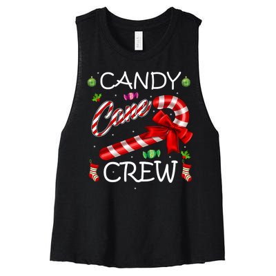 Candy Cane Crew Women's Racerback Cropped Tank