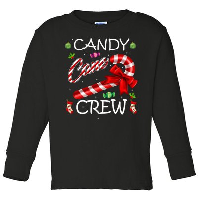 Candy Cane Crew Toddler Long Sleeve Shirt