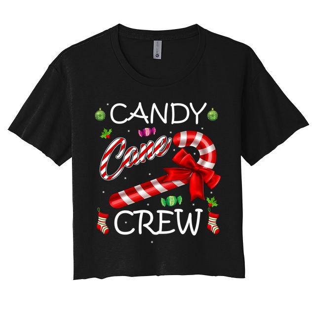 Candy Cane Crew Crop Top