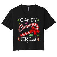 Candy Cane Crew Women's Crop Top Tee